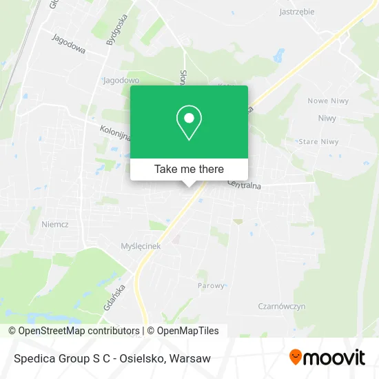 Карта Spedica Group S C - Osielsko