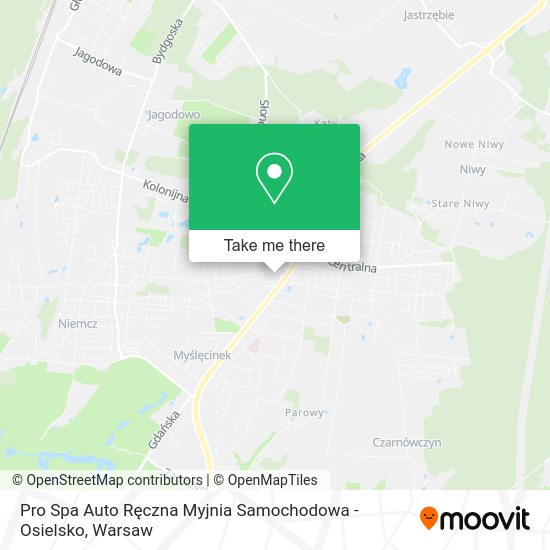 Pro Spa Auto Ręczna Myjnia Samochodowa - Osielsko map