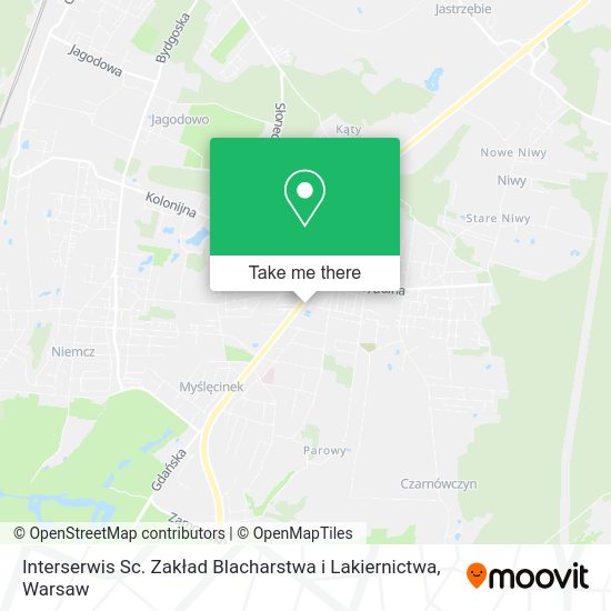 Interserwis Sc. Zakład Blacharstwa i Lakiernictwa map