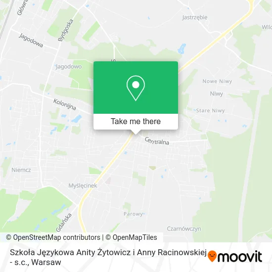 Карта Szkoła Językowa Anity Żytowicz i Anny Racinowskiej - s.c.