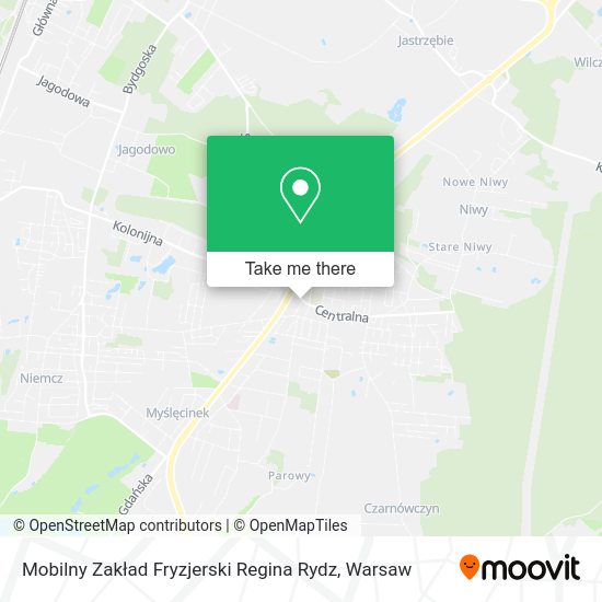 Mobilny Zakład Fryzjerski Regina Rydz map