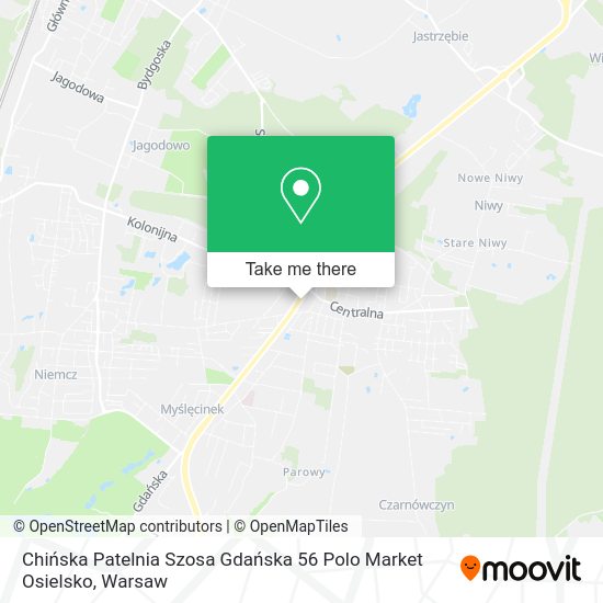 Chińska Patelnia Szosa Gdańska 56 Polo Market Osielsko map