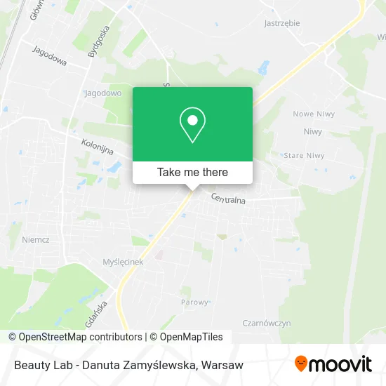 Карта Beauty Lab - Danuta Zamyślewska
