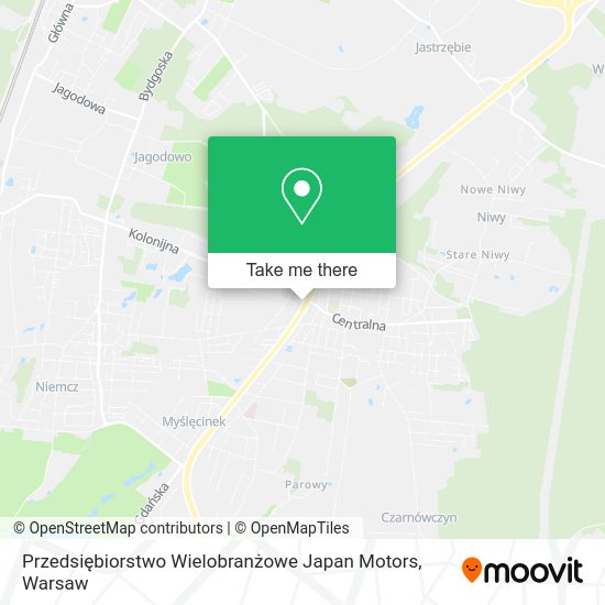 Przedsiębiorstwo Wielobranżowe Japan Motors map