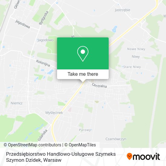 Przedsiębiorstwo Handlowo-Usługowe Szymeks Szymon Dzidek map