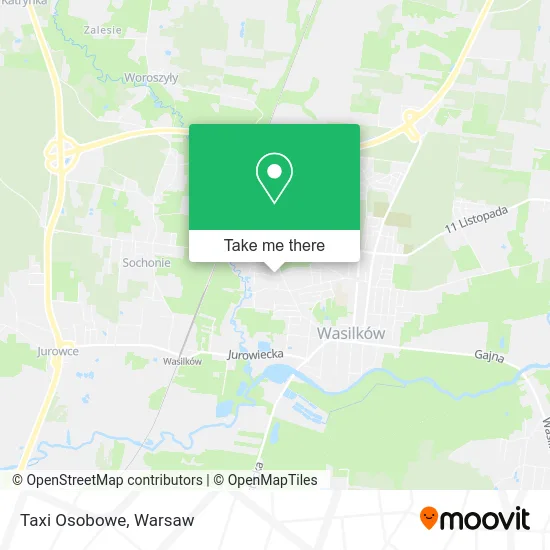 Карта Taxi Osobowe