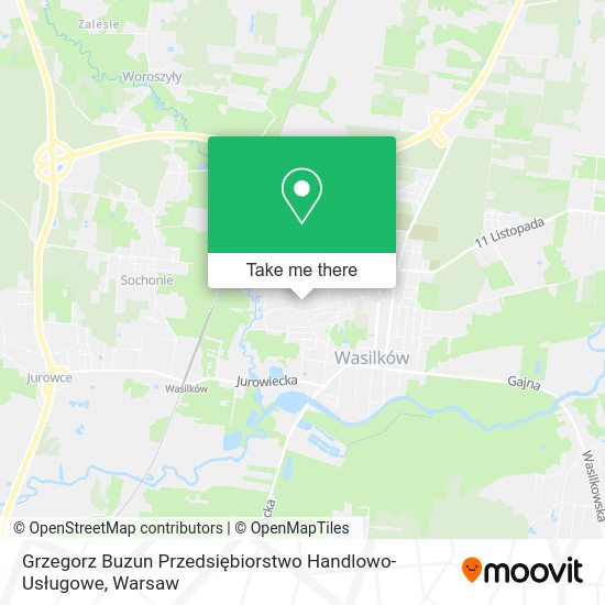 Grzegorz Buzun Przedsiębiorstwo Handlowo-Usługowe map