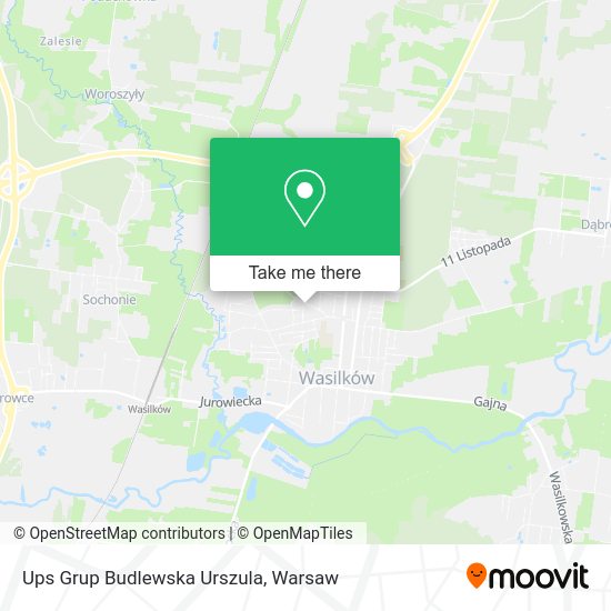 Ups Grup Budlewska Urszula map