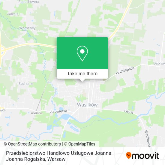 Przedsiebiorstwo Handlowo Uslugowe Joanna Joanna Rogalska map