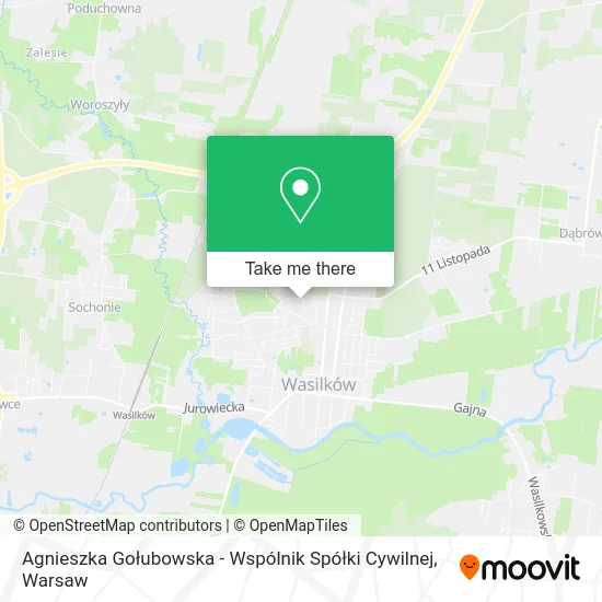 Карта Agnieszka Gołubowska - Wspólnik Spółki Cywilnej