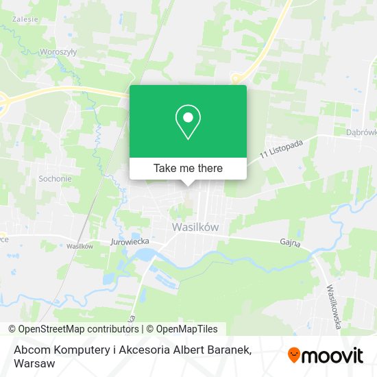 Abcom Komputery i Akcesoria Albert Baranek map