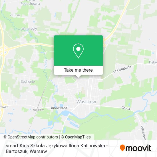 smart Kids Szkoła Językowa Ilona Kalinowska - Bartoszuk map