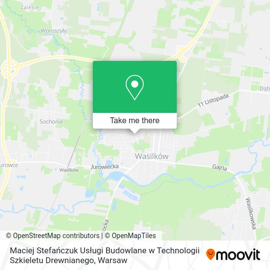 Maciej Stefańczuk Usługi Budowlane w Technologii Szkieletu Drewnianego map