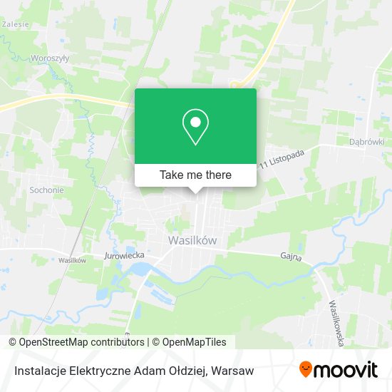 Instalacje Elektryczne Adam Ołdziej map