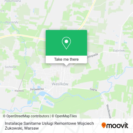 Instalacje Sanitarne Usługi Remontowe Wojciech Żukowski map