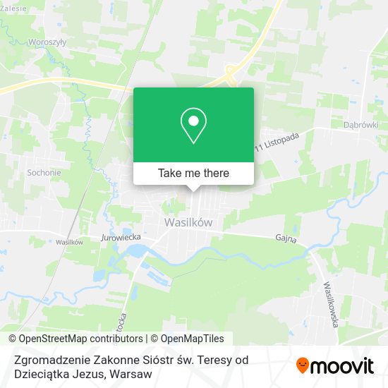 Карта Zgromadzenie Zakonne Sióstr św. Teresy od Dzieciątka Jezus