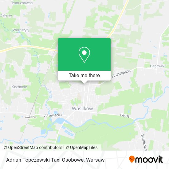 Adrian Topczewski Taxi Osobowe map