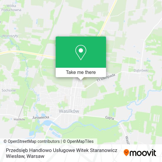 Przedsięb Handlowo Usługowe Witek Staranowicz Wiesław map