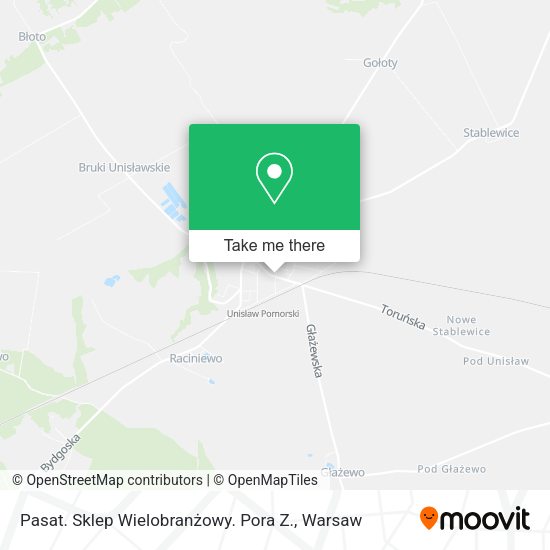 Pasat. Sklep Wielobranżowy. Pora Z. map