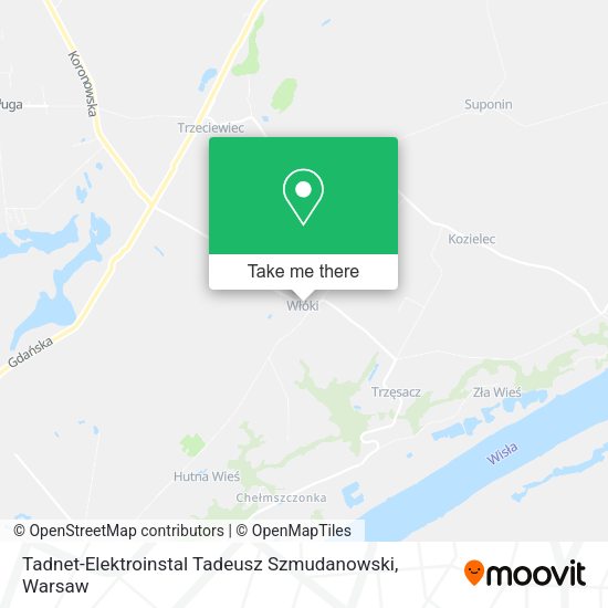 Tadnet-Elektroinstal Tadeusz Szmudanowski map