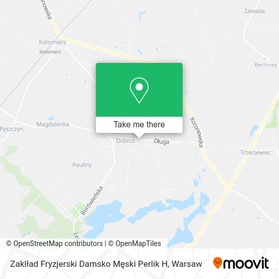 Zaklład Fryzjerski Damsko Męski Perlik H map