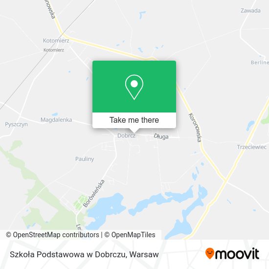 Szkoła Podstawowa w Dobrczu map