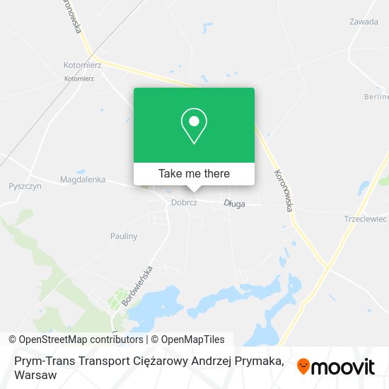 Prym-Trans Transport Ciężarowy Andrzej Prymaka map