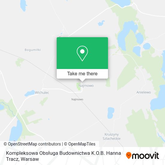 Kompleksowa Obsługa Budownictwa K.O.B. Hanna Tracz map