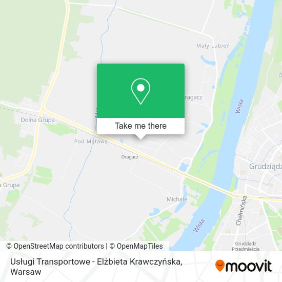 Карта Usługi Transportowe - Elżbieta Krawczyńska