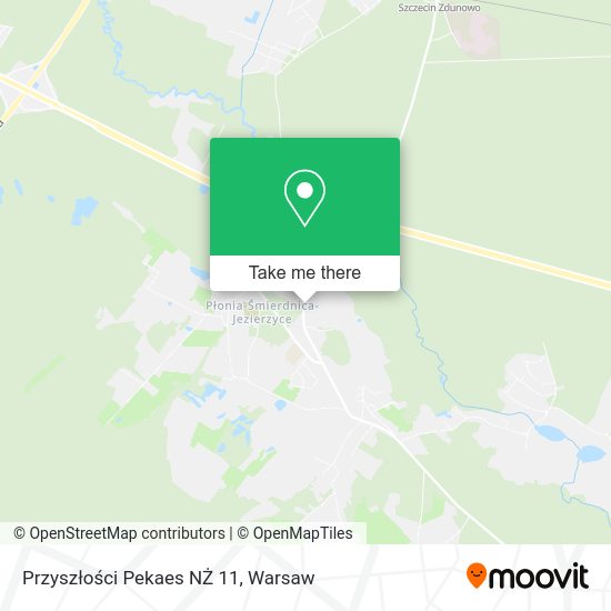 Przyszłości Pekaes NŻ 11 map