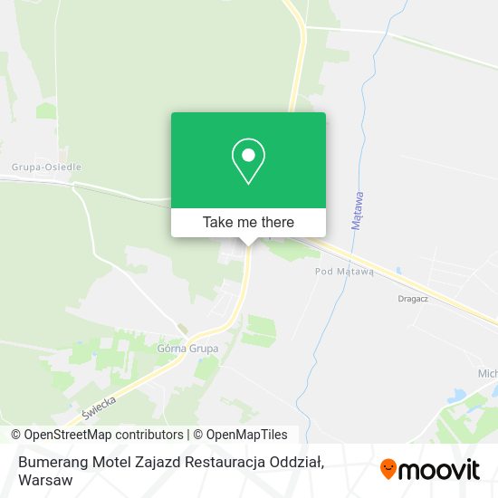 Bumerang Motel Zajazd Restauracja Oddział map