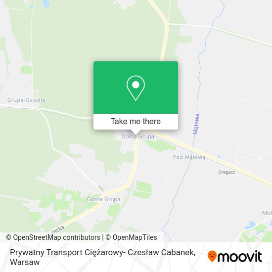 Prywatny Transport Ciężarowy- Czesław Cabanek map