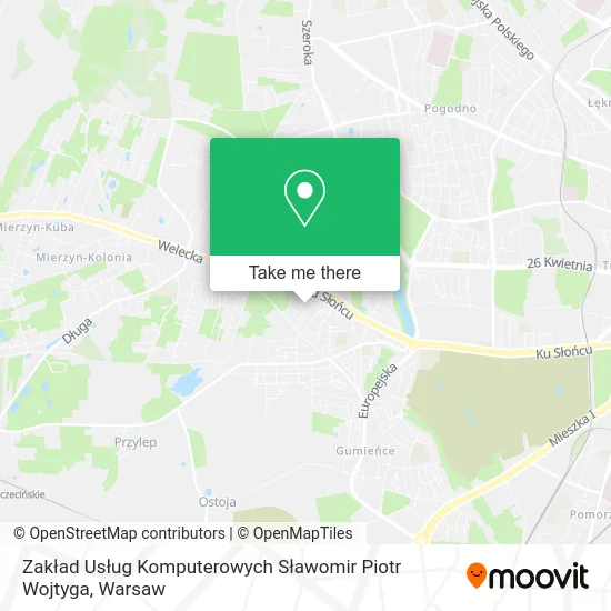 Zakład Usług Komputerowych Sławomir Piotr Wojtyga map