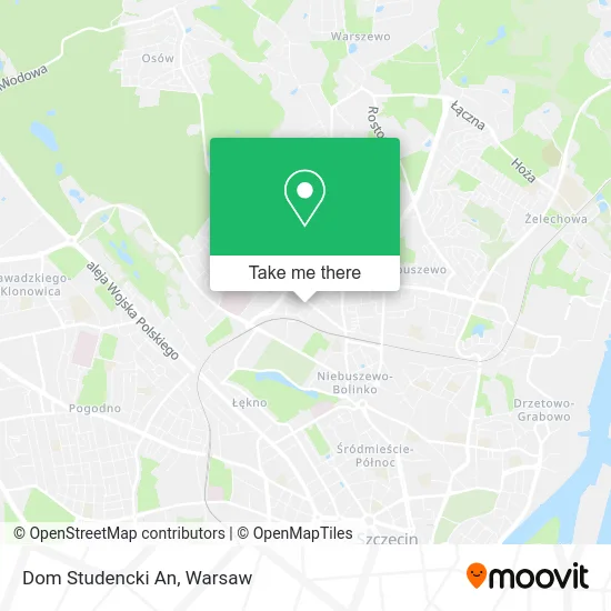Dom Studencki An map