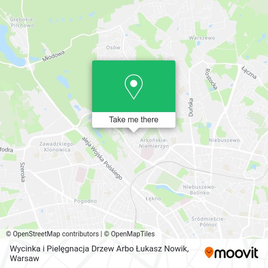 Wycinka i Pielęgnacja Drzew Arbo Łukasz Nowik map