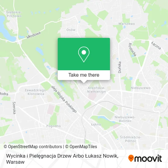 Карта Wycinka i Pielęgnacja Drzew Arbo Łukasz Nowik