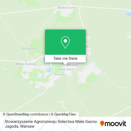 Stowarzyszenie Agrorozwoju Sołectwa Małe Gacno Jagoda map