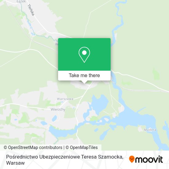 Pośrednictwo Ubezpieczeniowe Teresa Szamocka map