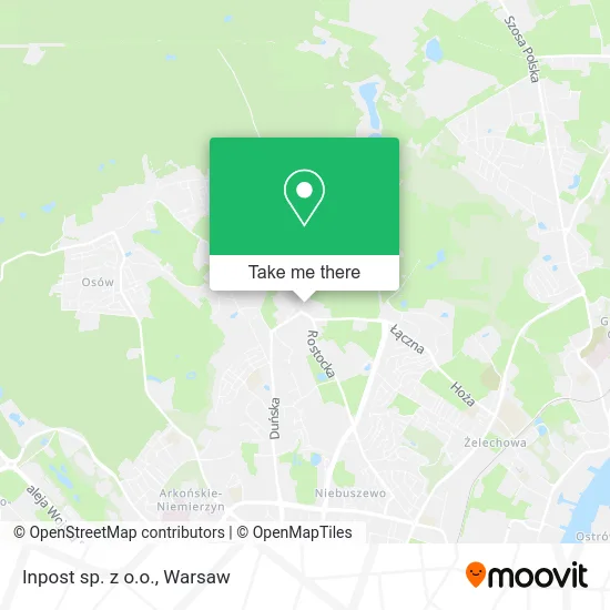 Inpost sp. z o.o. map