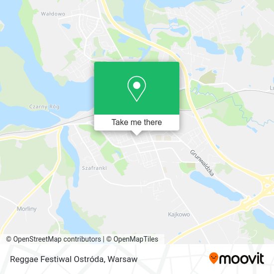 Reggae Festiwal Ostróda map