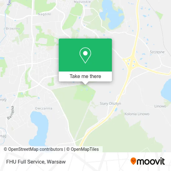 FHU Full Service map