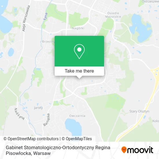 Карта Gabinet Stomatologiczno-Ortodontyczny Regina Pisowłocka