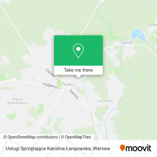 Usługi Sprzątające Karolina Łangowska map