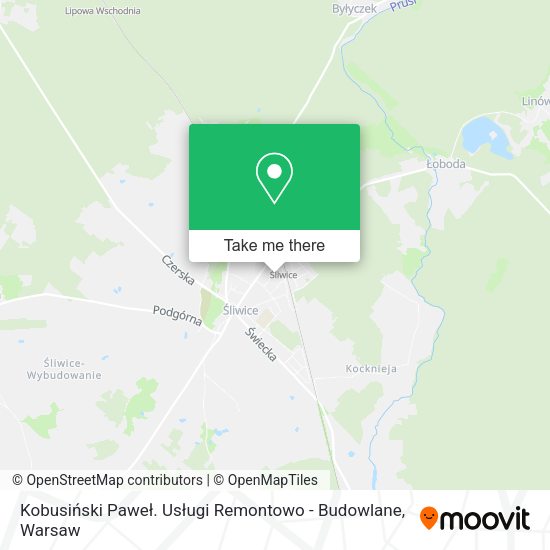 Kobusiński Paweł. Usługi Remontowo - Budowlane map