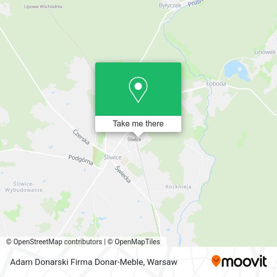 Adam Donarski Firma Donar-Meble map