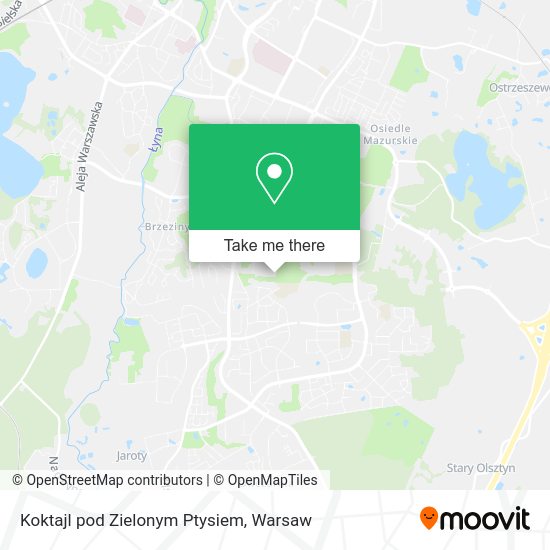 Koktajl pod Zielonym Ptysiem map