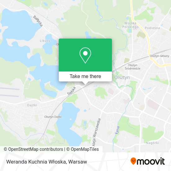 Карта Weranda Kuchnia Włoska