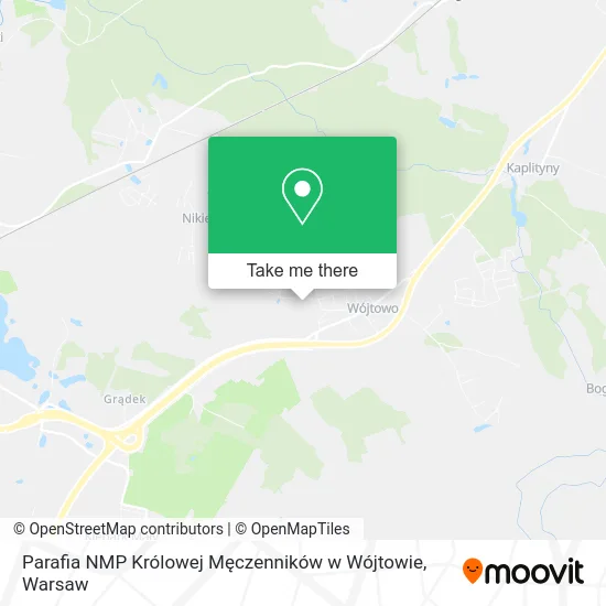 Карта Parafia NMP Królowej Męczenników w Wójtowie