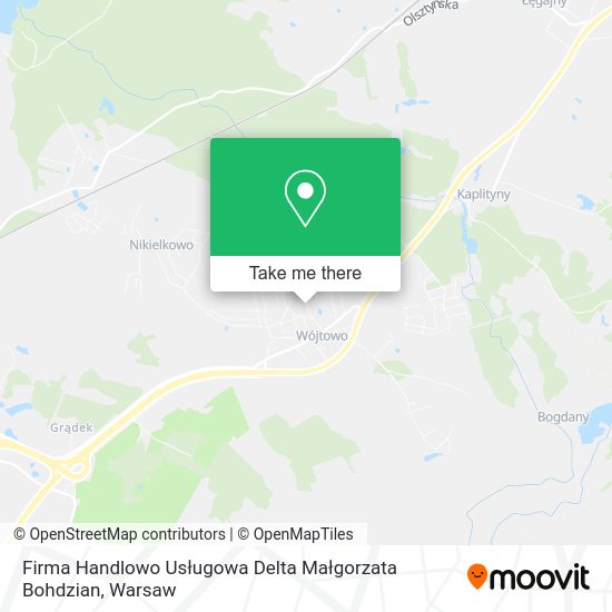 Firma Handlowo Usługowa Delta Małgorzata Bohdzian map