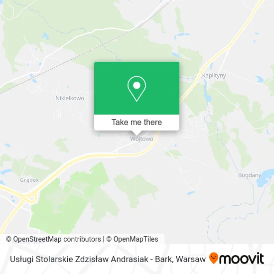 Карта Usługi Stolarskie Zdzisław Andrasiak - Bark